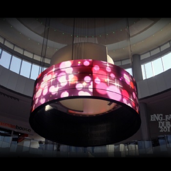 Ring cylindrical LED display