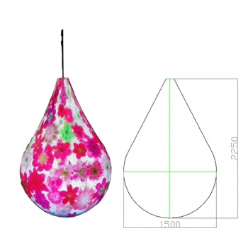 Water Drop Shape Creative LED Display