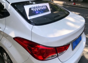 Transparent LED Vehicle Display