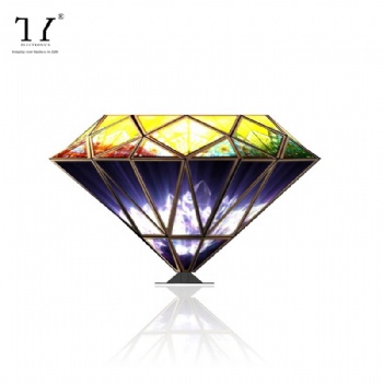 LED diamond-shaped DJ booth display screen