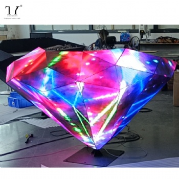 LED diamond-shaped DJ booth display screen