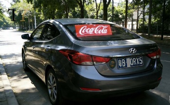 Transparent LED Vehicle Display