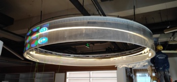 Curved LED Transparent Display