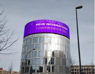 Curved LED Transparent Display